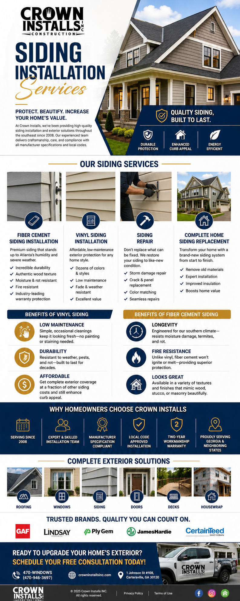 Professional Siding Installation Services | Vinyl & Fiber Cement Siding | Crown Installs - Resim Yükle - Hızlı Resim Upload
